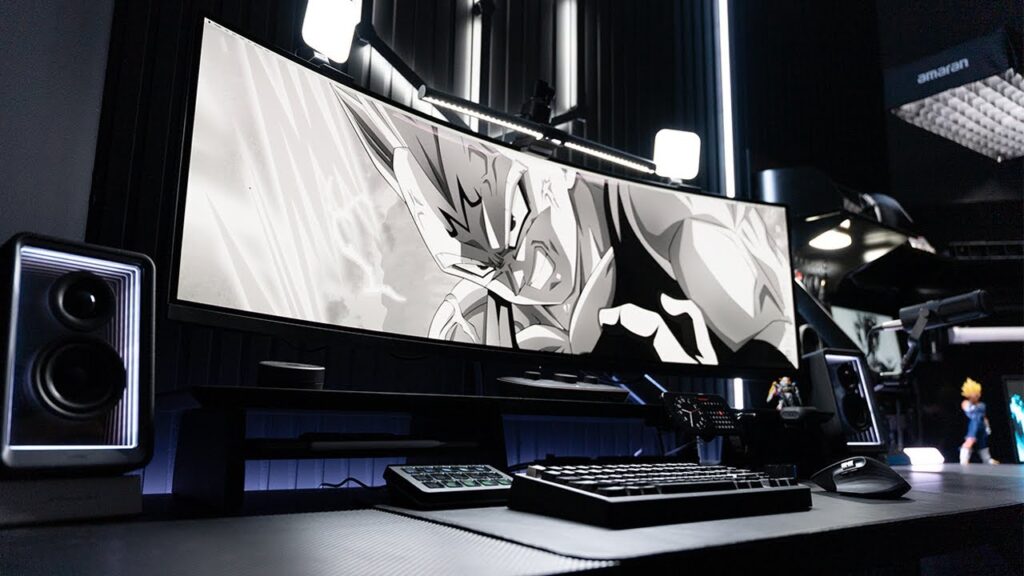 All‑Black Dream Desk Setup: tour, luces y periféricos