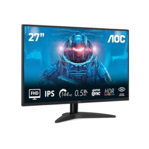 AOC 27B36X Gaming Monitor 27 Pulgadas 144Hz Panel IPS, 4ms GtG, HDR10, (1920×1080 HDMI 1x 1.4) Negro