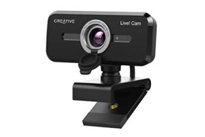 CREATIVE Live! CAM Sync 1080p V2 30fps, Full HD ángulo Amplio, Webcam USB con Micro, Tapa de privacidad para PC, Video Llamadas, para Zoom, Skype