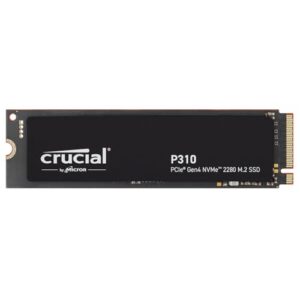 Crucial P310 SSD 2TB PCIe Gen4 NVMe M.2 2280, Disco Interno, hasta 7.100 MB/s, Compatible con Ordenador Portátil y de Sobremesa & Consolas de Juegos Portátiles – CT2000P310SSD801