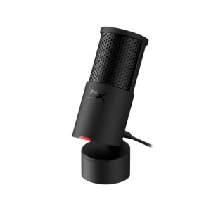 HyperX Solocast 2 – Micrófono Condensador USB patrón cardioide, Juegos, Streaming, podcasts, PC, Twitch, Youtube, Discord, Negro