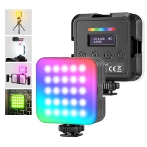 NEEWER Magnético RGB Luz de Video, 2 Paquete RGB61 LED Cámara Light