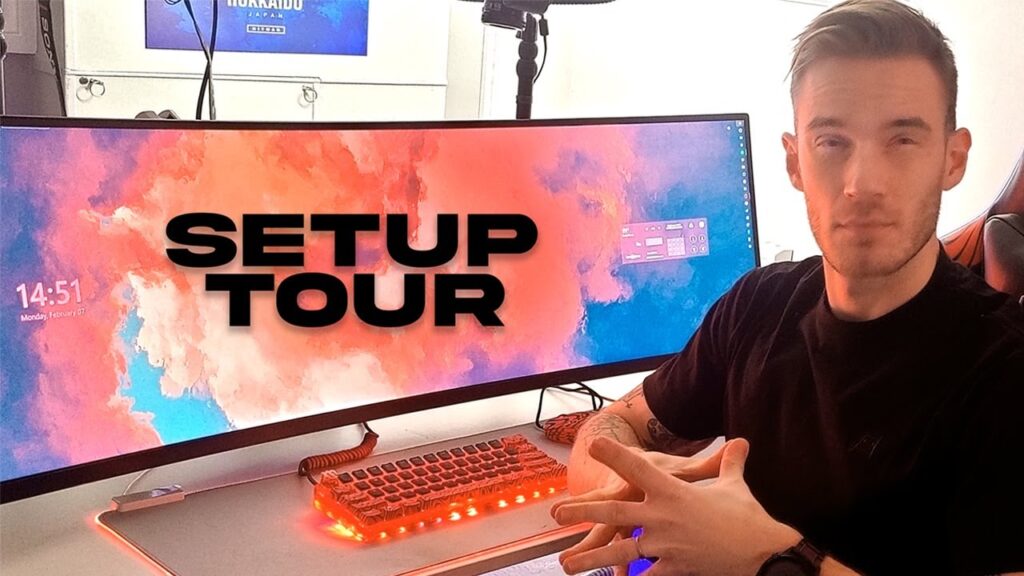 Tour del setup ‘My 6 Billion $’ de PewDiePie