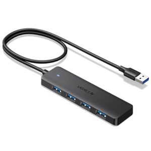 UGREEN Hub USB 3.0 con 4 Puertos Adaptador Ladron Multipuertos (60cm)