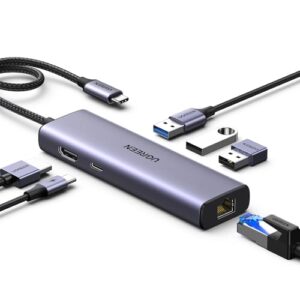 UGREEN Revodok 1061 Hub USB C 6 en 1 Adaptador Ethernet Gigabit