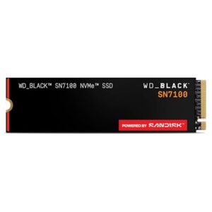 WD_Black SN7100 NVMe SSD 1TB (Velocidades hasta 7250/6900 MB/s de Lectura/Escritura, M.2 2280, Next Gen TLC 3D NAND, SANDISK Dashboard, para Ordenadores y Consolas portátiles) Powered by SANDISK