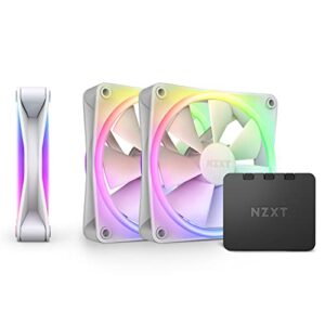 NZXT F120 RGB Duo Triple Pack – 3x Ventiladores RGB 120mm + Hub – Blanco